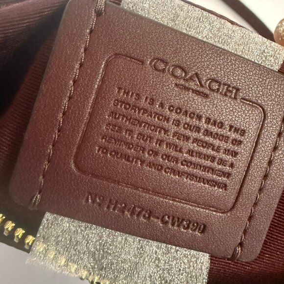 coach Zip Top Shoulder Bag cw390 - Picture 6 of 6